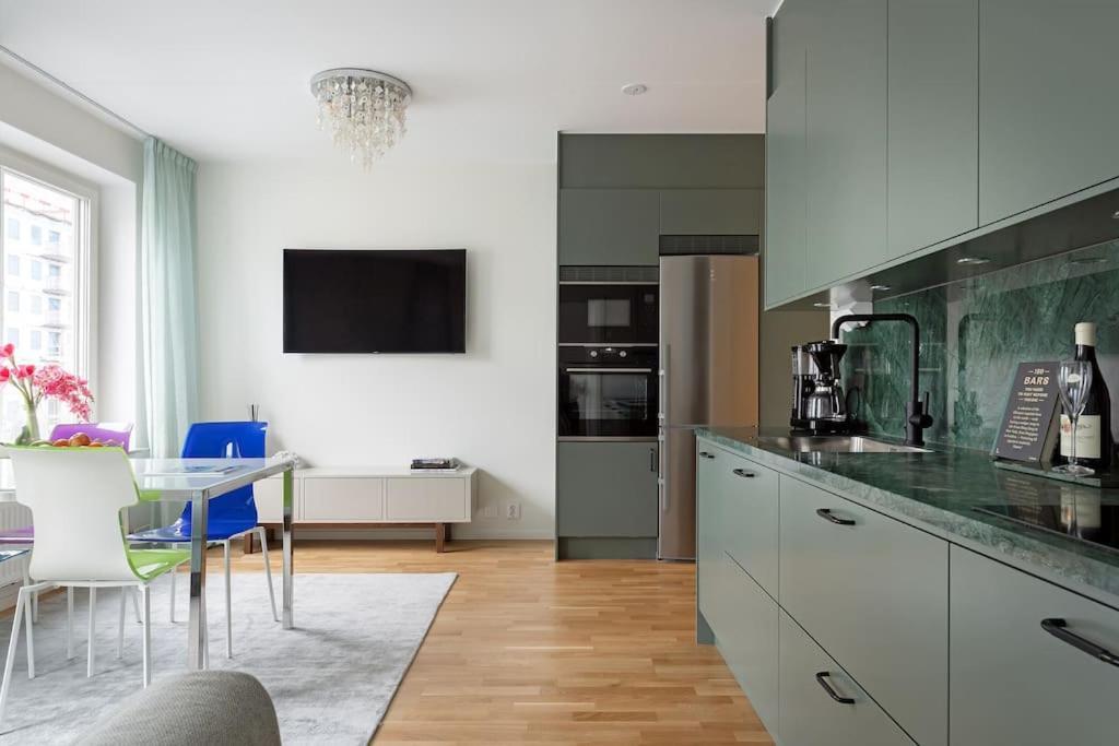 Modern Elegance I Hagastaden Daire Stokholm Dış mekan fotoğraf