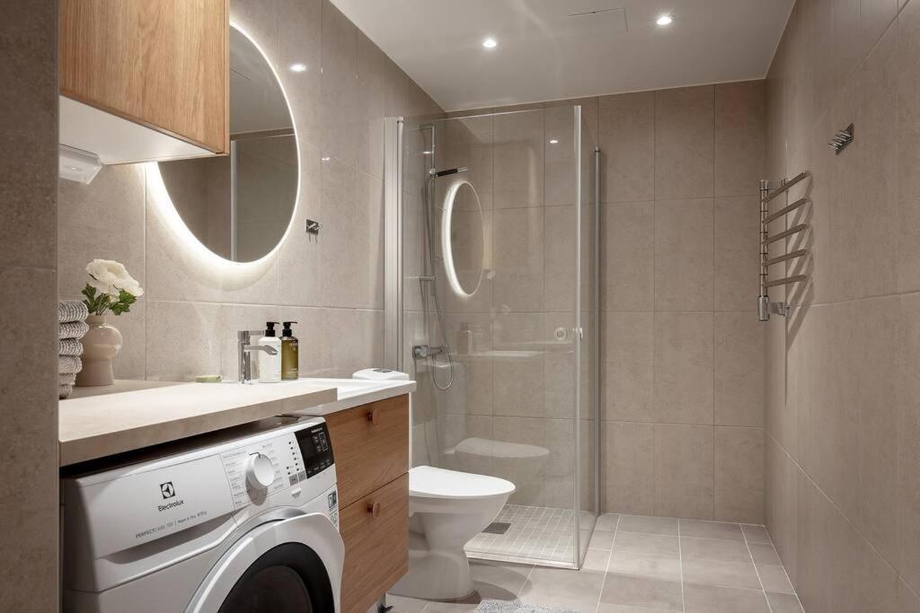 Modern Elegance I Hagastaden Daire Stokholm Dış mekan fotoğraf